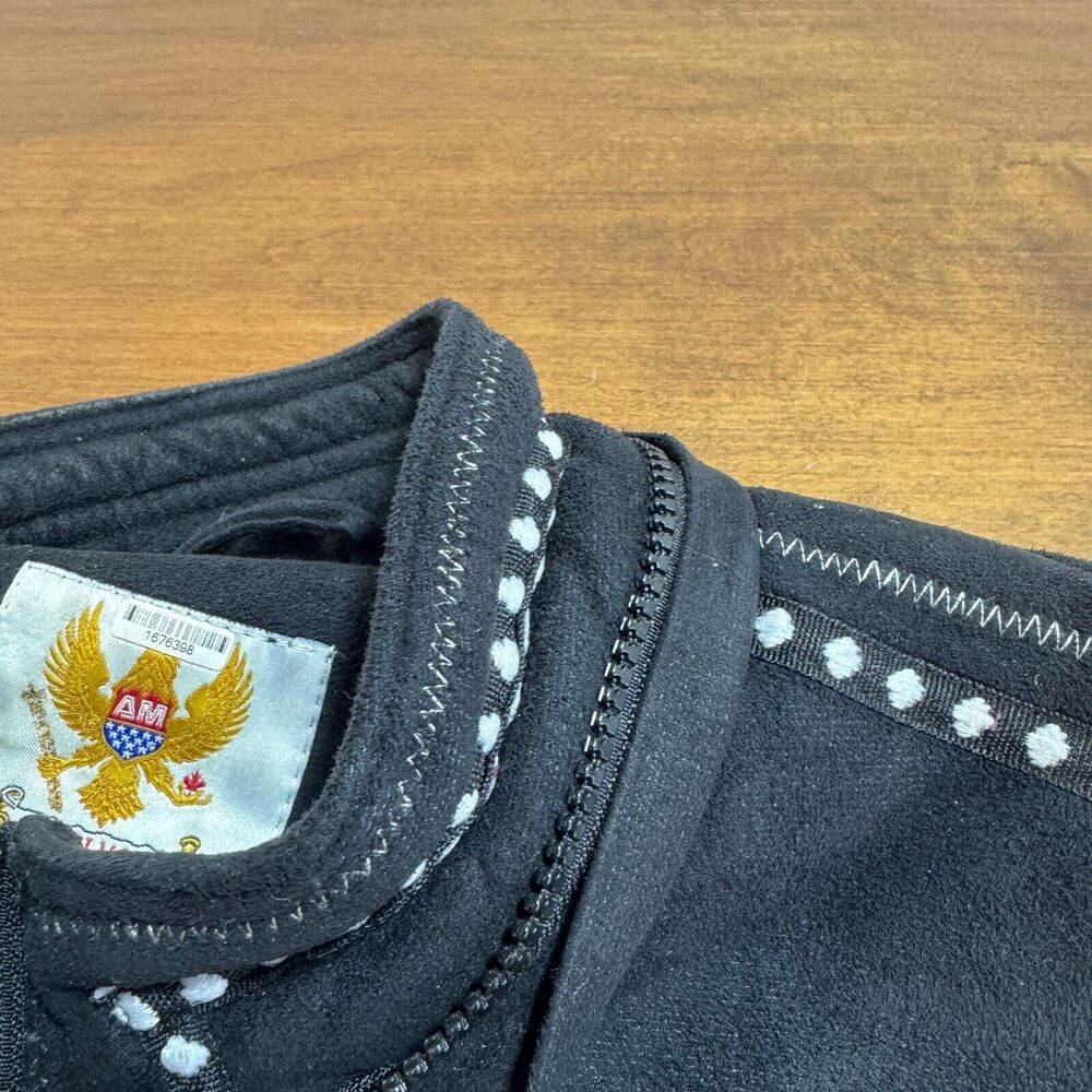 Ameri Mode Suede Jacket Wolf Embroidered Native P… - image 8